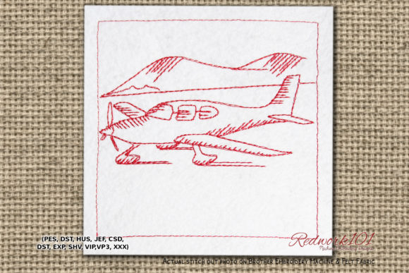 Cirrus SR22 Lineart: A Holiday Embroidery Review