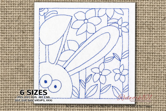 Easter Bunny Peek Bluework: A Designer’s Review