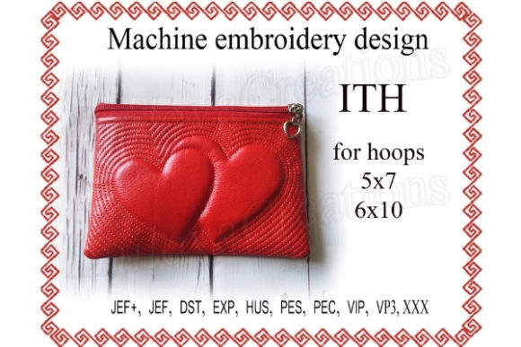 Hearts Zip Bag in the Hoop Review