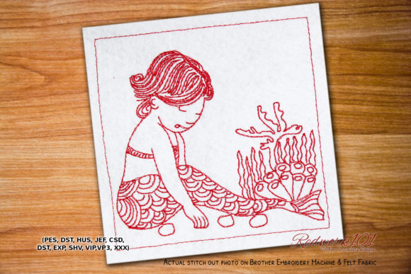Mermaid Playing Lineart Review for Business