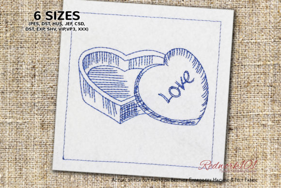 Review: Love Gift Box Lineart Design for Merch