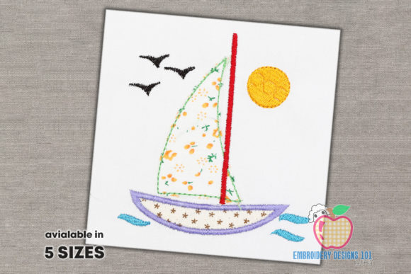 Review: Sailboat in Sea Applique for Kids