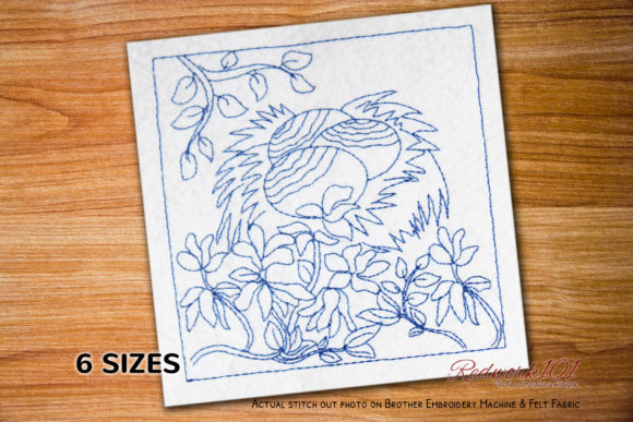 Review: Three Decorated Easter Eggs Redwork Design