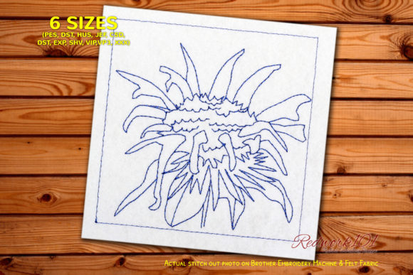 Reviewing Bee Balm Flower Redwork for Custom Gifts