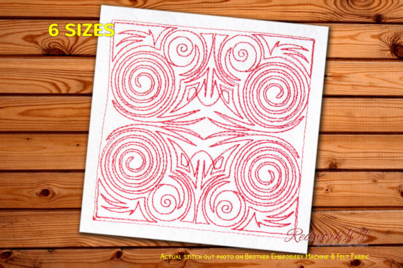 Reviewing Circle Quilting Pattern Redwork for Gifts