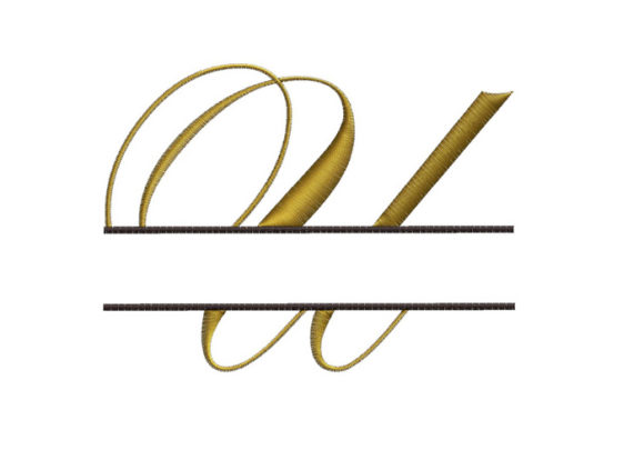 Reviewing Split Monogram Font Letter U for Etsy Shops