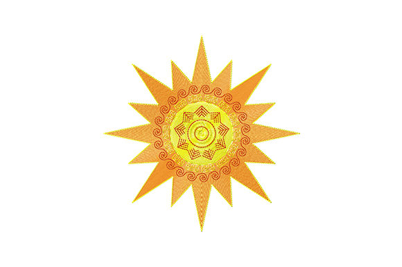 Reviewing the Yellow-Orange Sun Embroidery Design